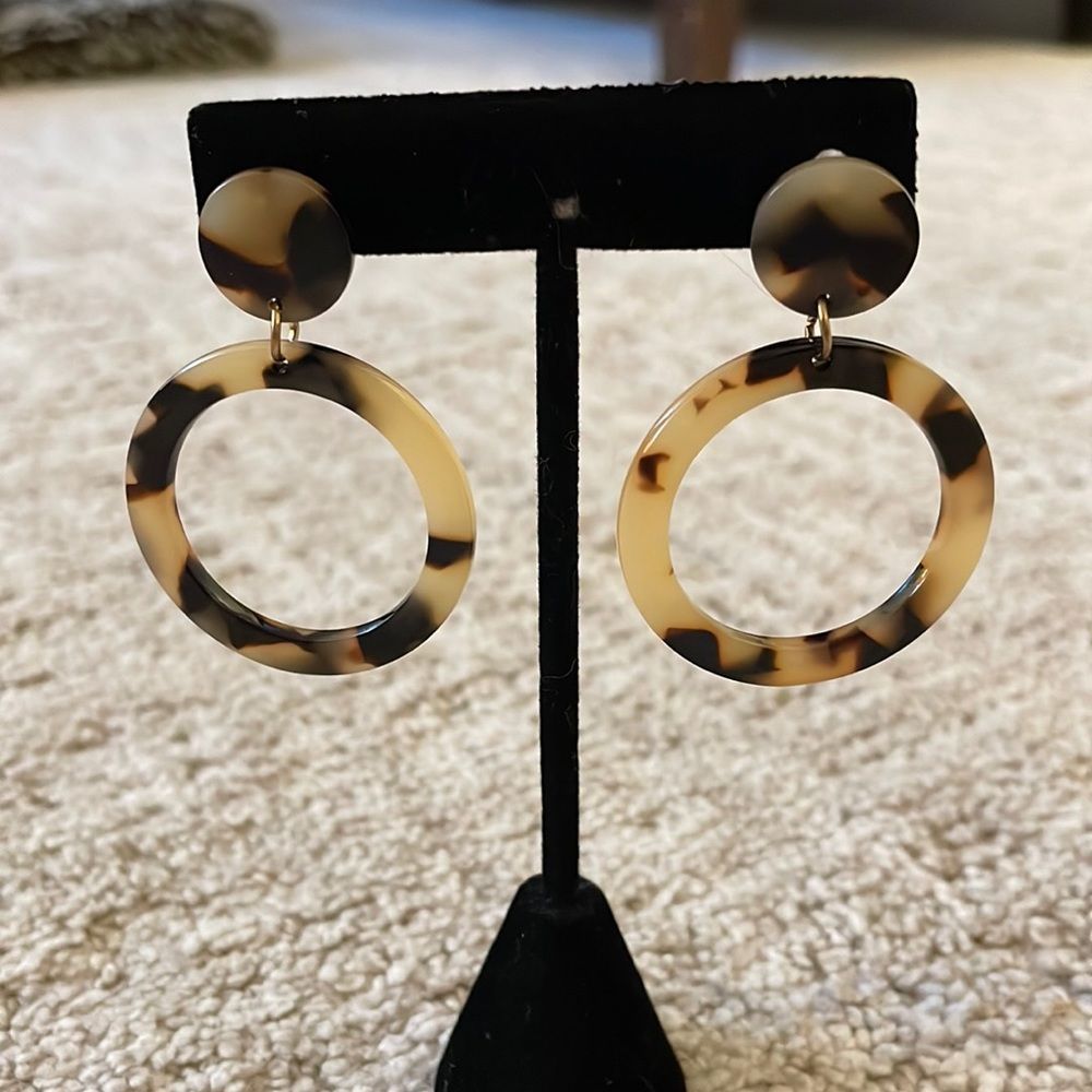 Tortoiseshell earrings